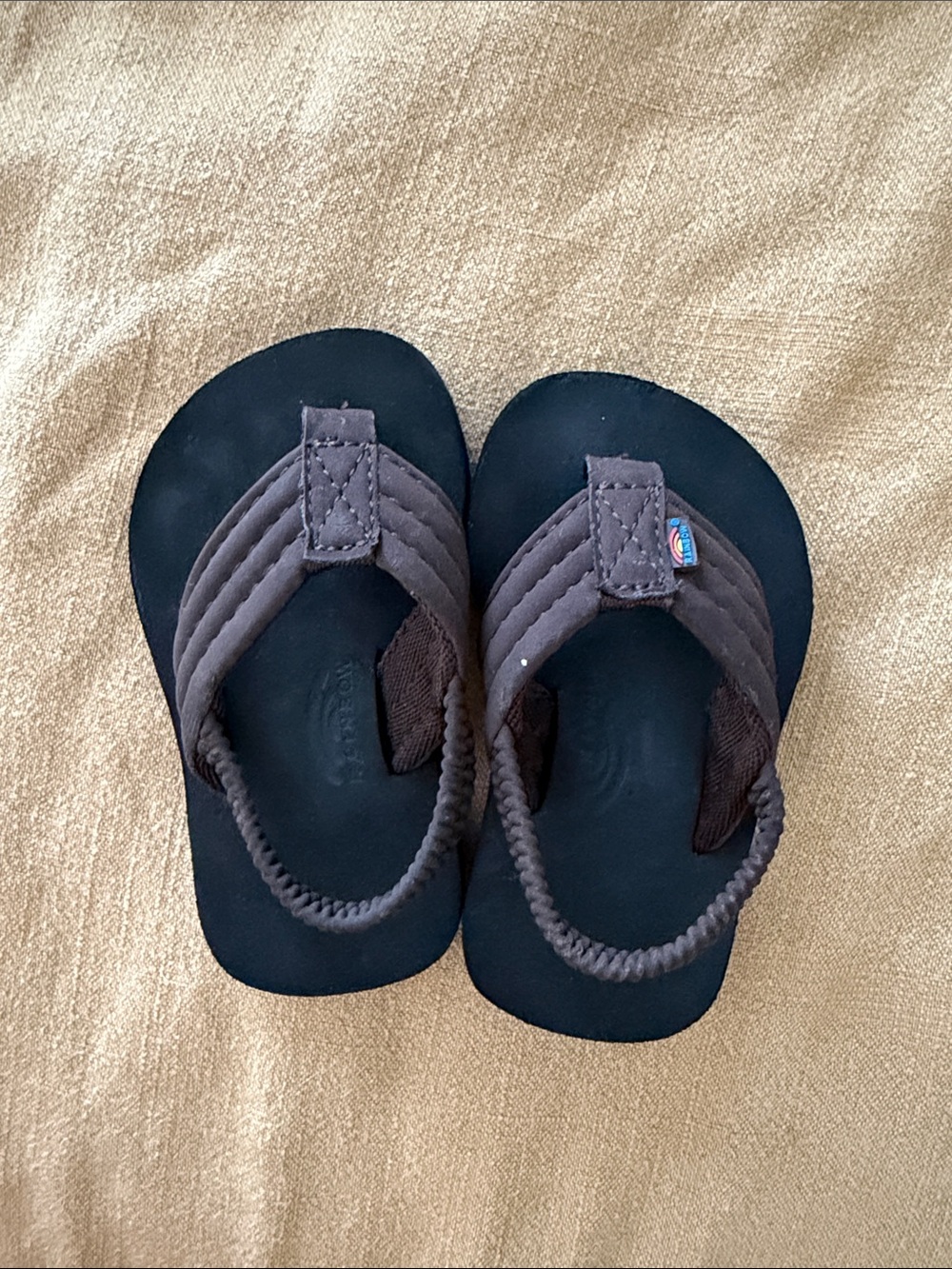 Rainbow Brown Toddler Sandals